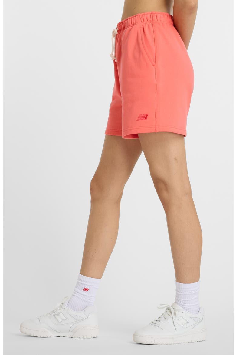 French Terry Shorts, Alternate, color, RED