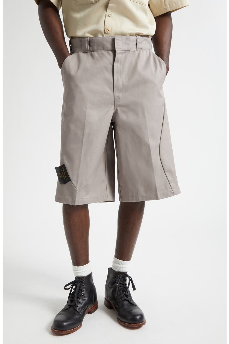 x Dickies Twill Work Shorts, Main, color, LIGHT GRAY