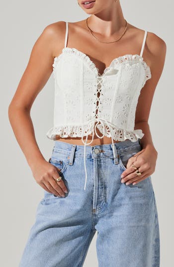 Astr The Label Dreama Crop Bustier Top