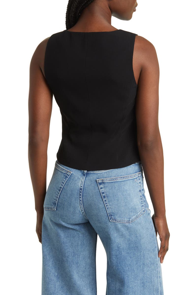rag & bone Mariana Crepe Vest, Alternate, color,