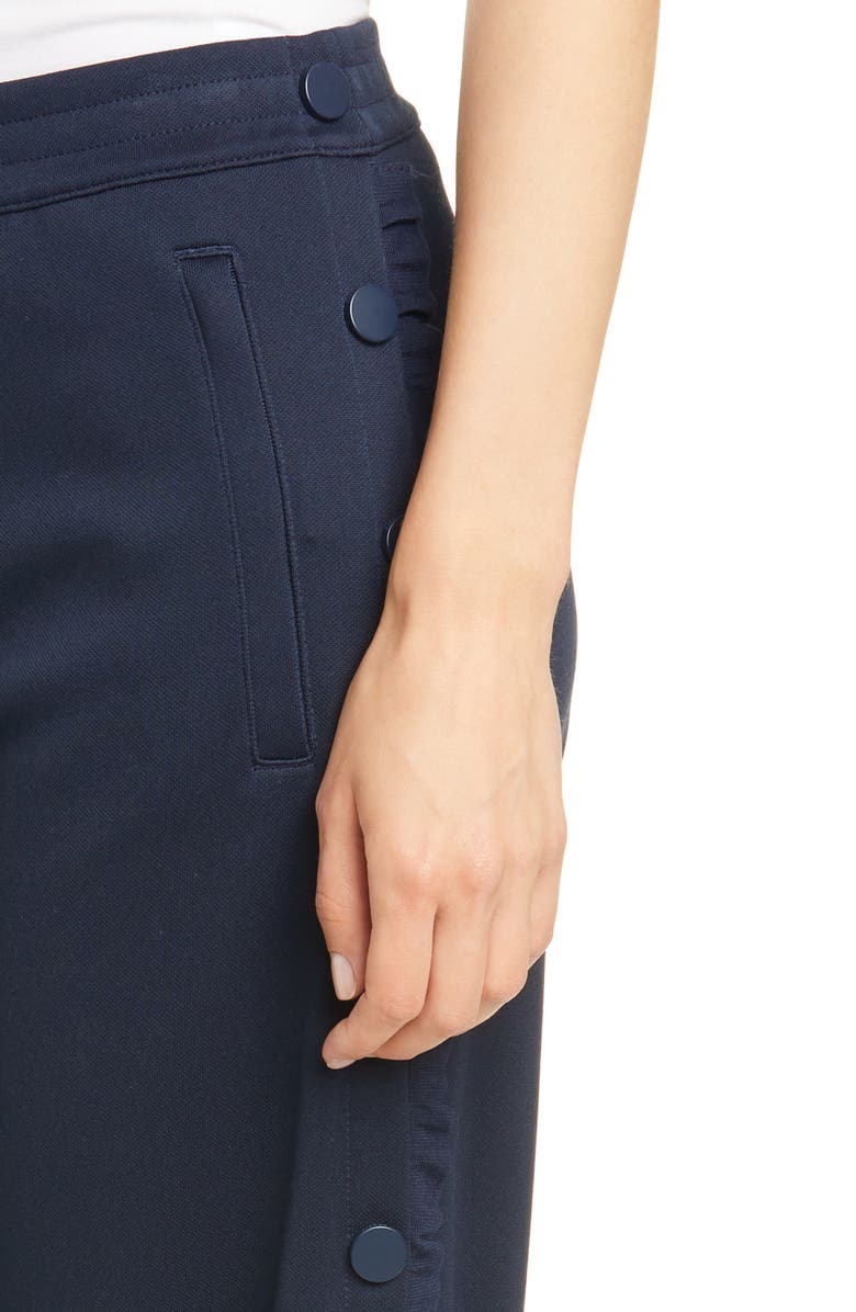 Tory Sport by Tory Burch Tory Sport Ruffle Tear Away Track Pants, Alternate, color, 