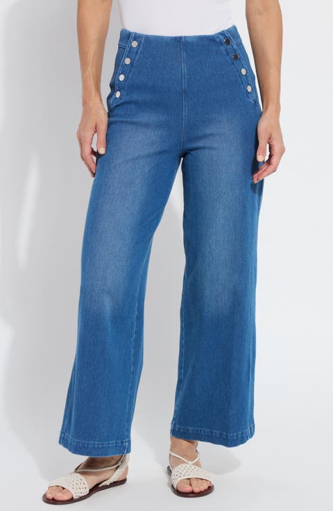 【DEARMINE】Leo Slit Semi Wide Slacks Women's Lysse Wide-Leg Pants | Nordstrom