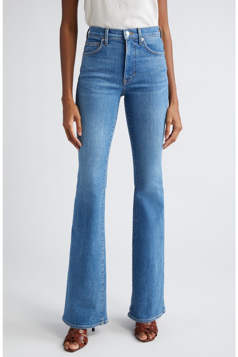 Beverly High Waist Skinny Flare Jeans, Main, color, SEDONA RIVER