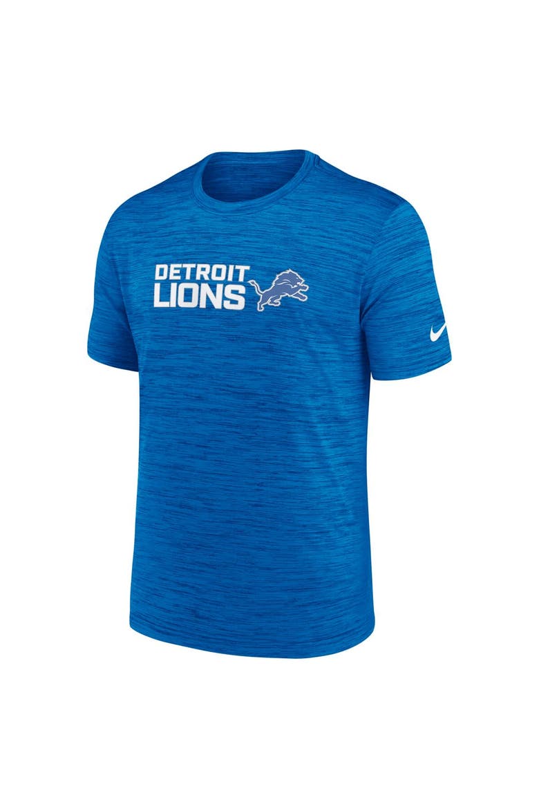 Men's Nike Blue Detroit Lions Big & Tall Primetime Reverse Play Velocity Performance T-Shirt, Alternate, color, Blue