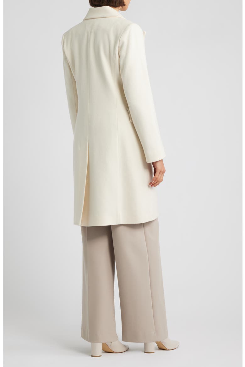 Bianca Double Breasted Wool Coat, Alternate, color, PARCHMENT