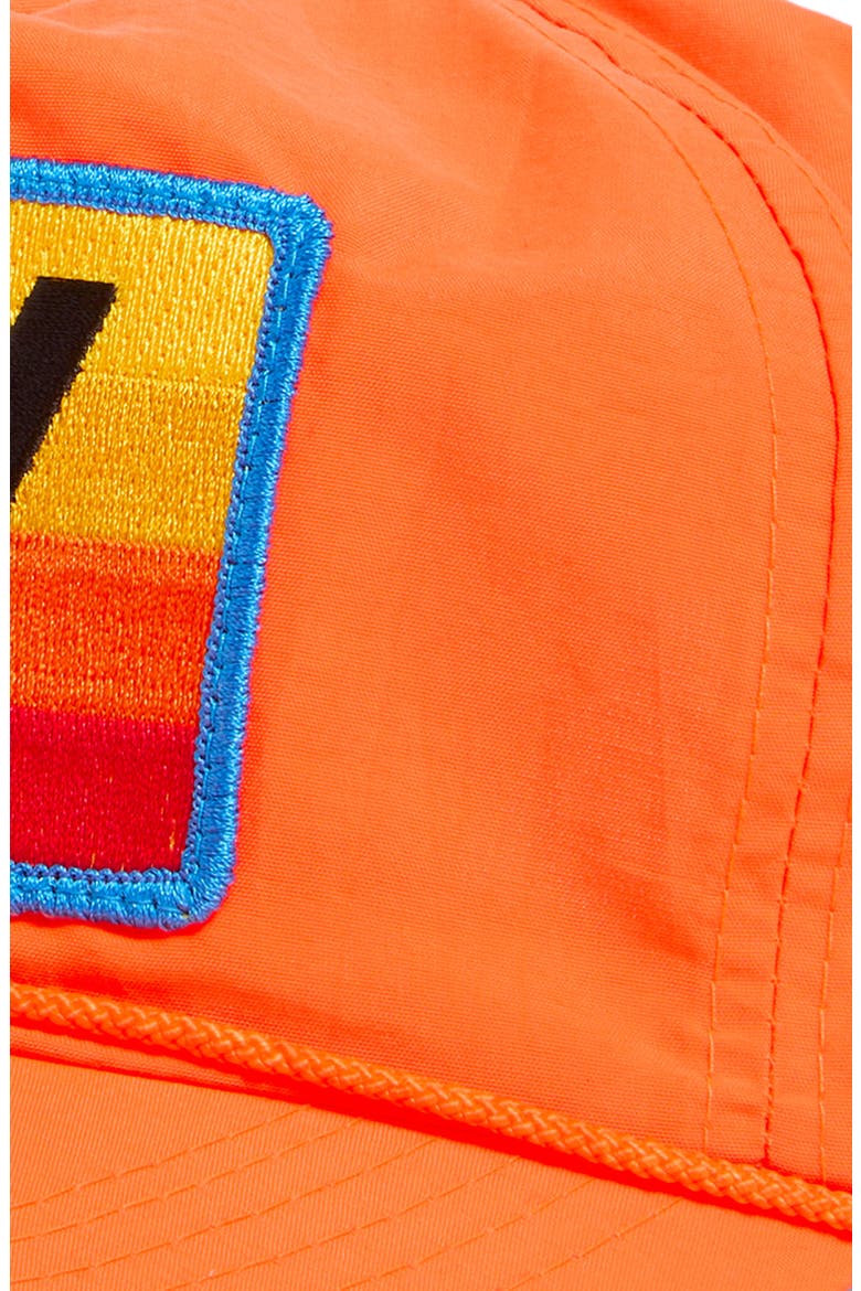 Logo Rainbow Baseball Cap, Alternate, color, NEON ORANGE