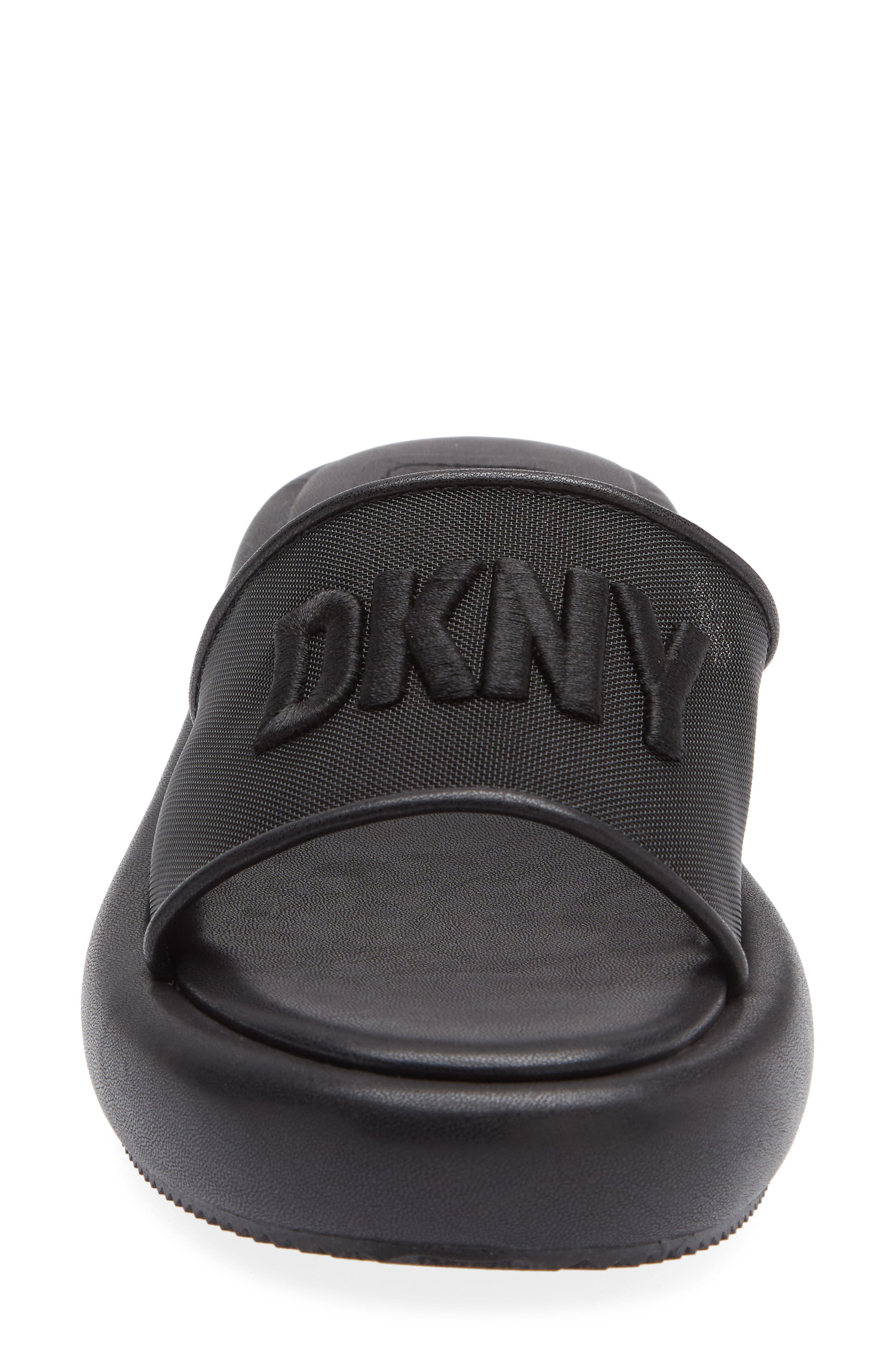 DKNY Odina Platform Slide Sandal, Alternate, color, Black