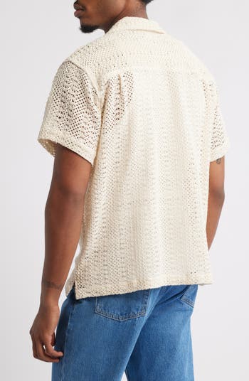 Harison Open Weave Camp Shirt