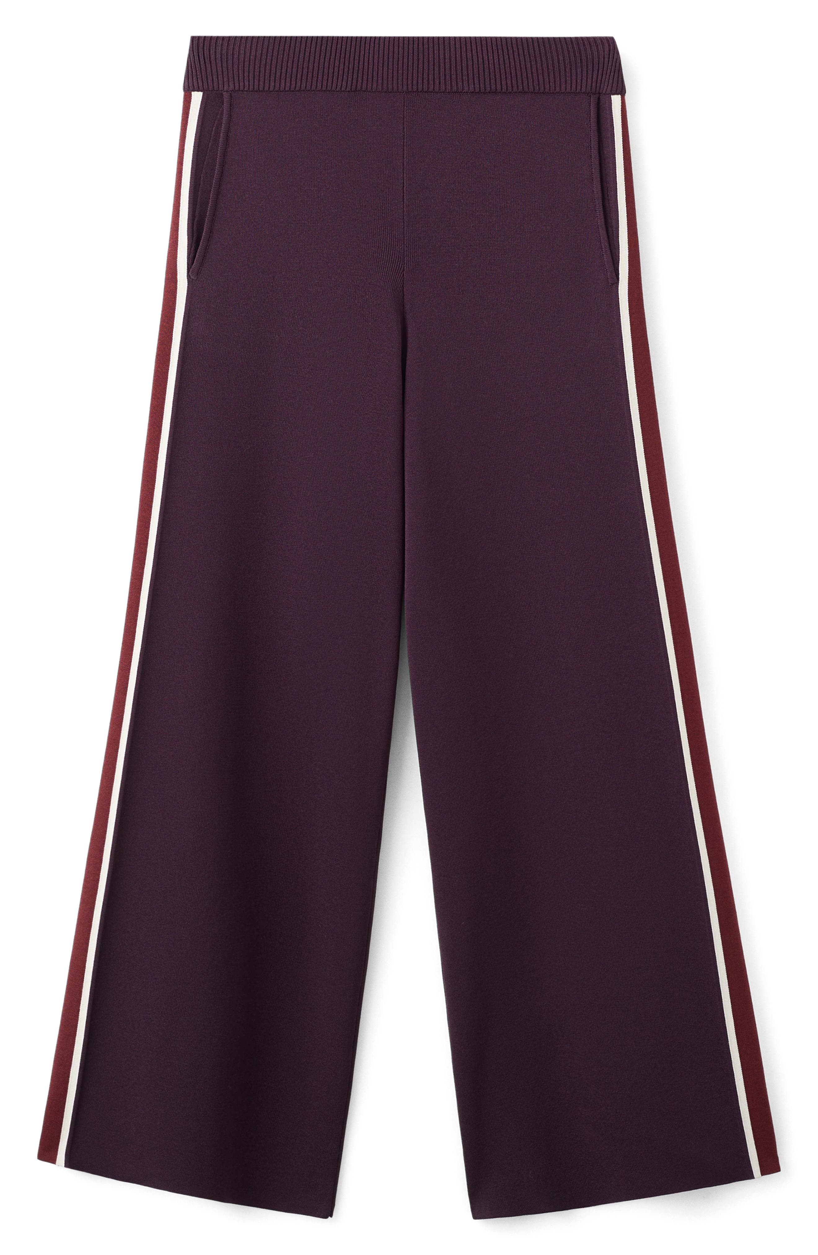 Contrast Stripe Knit Pants