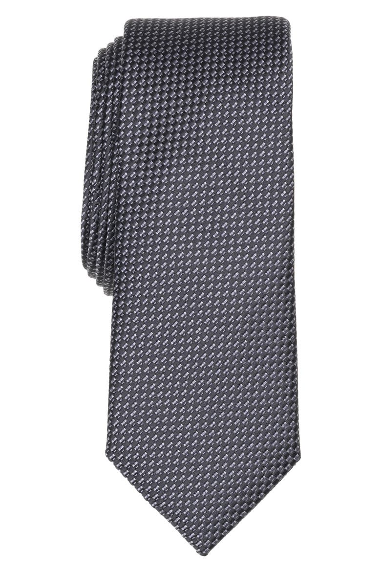 Merdine Micro Tie, Main, color, BLACK