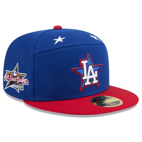 Men's New Era Blue/Red  Los Angeles Dodgers 2025 MLB All-Star Game Workout Side Patch 59FIFTY Fitted Hat