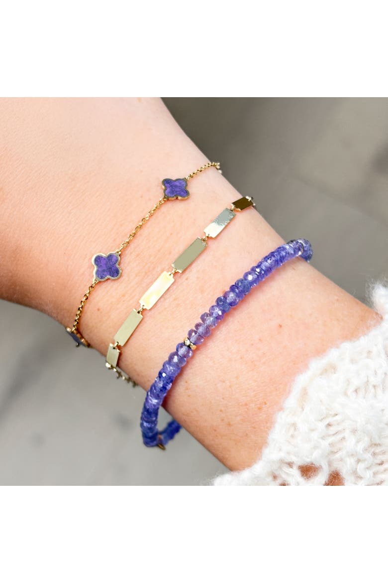 Tanzanite Bead Bracelet, Alternate, color, Tanzanite