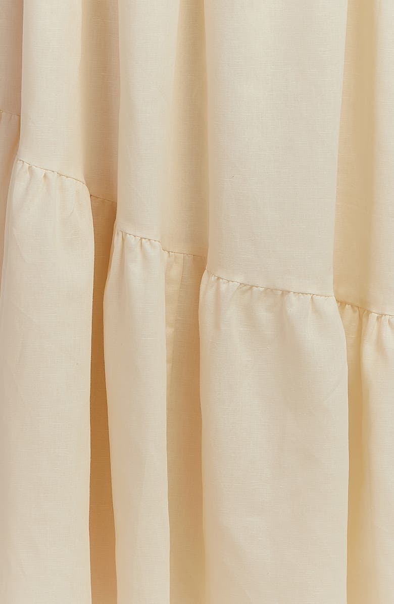 Charlie Holiday Sadie Asymmetric Tiered Linen & Cotton Maxi Skirt, Alternate, color,