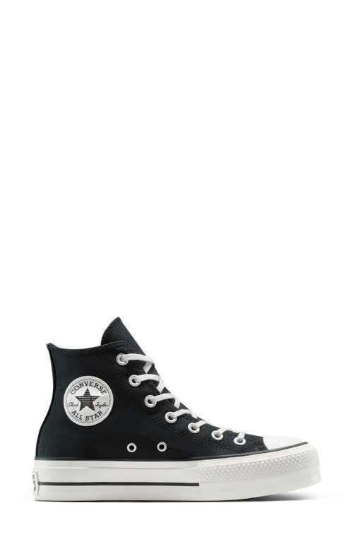 Converse Chuck Taylor All Star Lift Plaid Floral High Top Platform Sneaker In Multi