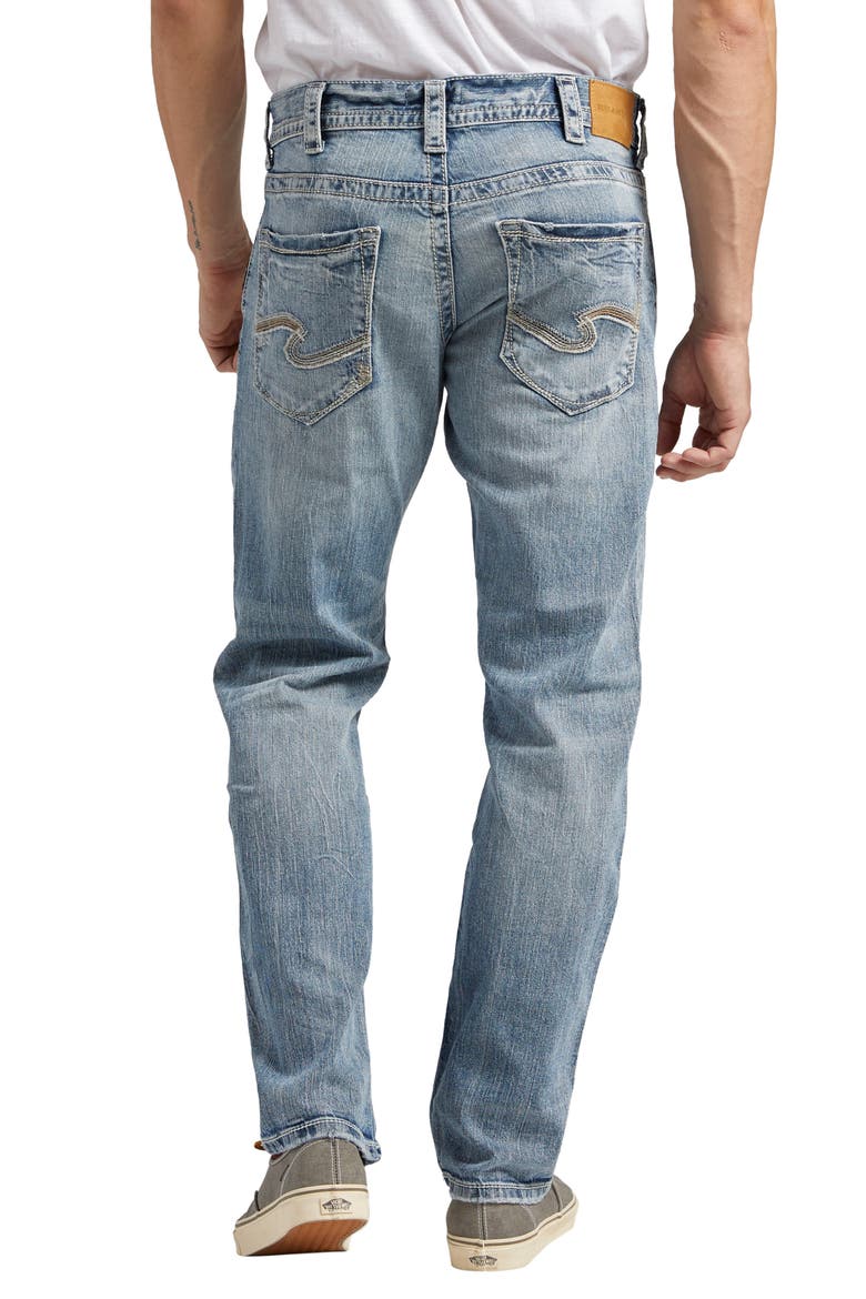Eddie Relaxed Fit Straight Leg Jeans, Alternate, color, LIGHT INDIGO
