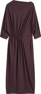COS Ruched Waist Midi Dress
