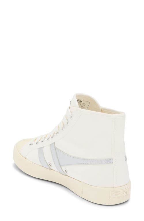 Gola Coaster Flame High Top Sneaker In White