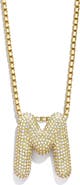 BaubleBar Bubble Initial Pendant Necklace