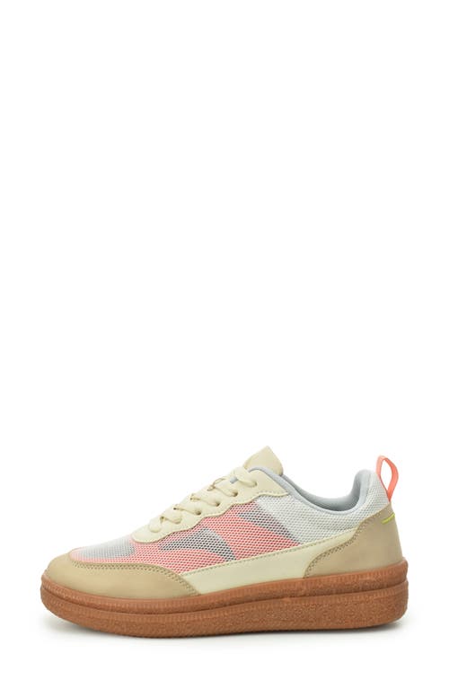 Nicole Miller Low Top Mesh Sneaker In Natural Multi