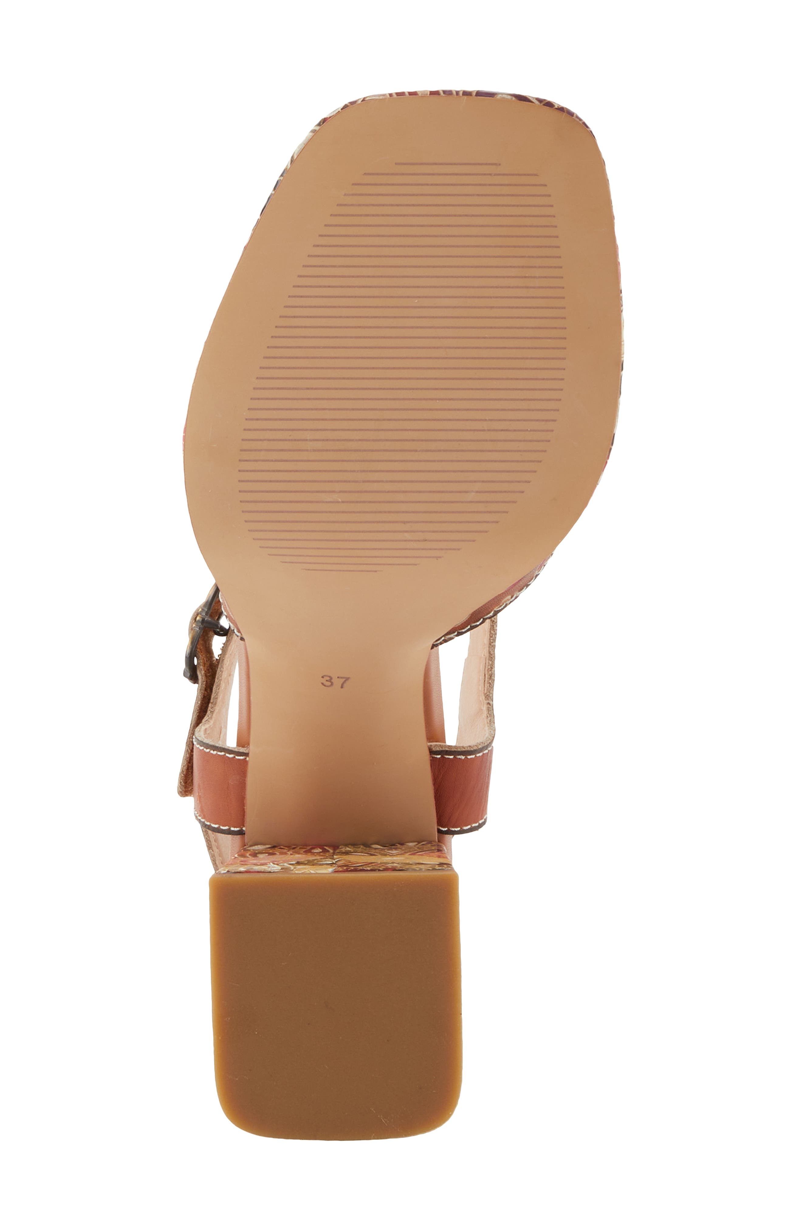 L'Artiste by Spring Step Reflective Floral Square Toe Sandal, Alternate, color, 