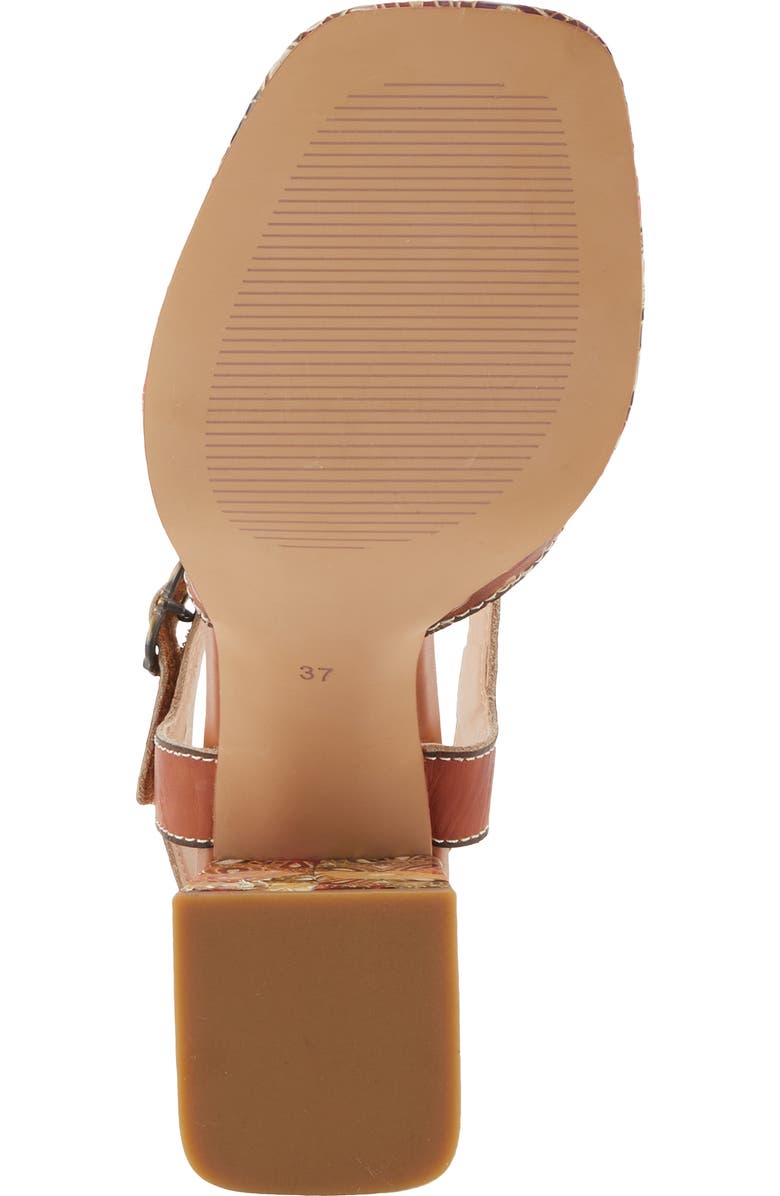 L'Artiste by Spring Step Reflective Floral Square Toe Sandal, Alternate, color,