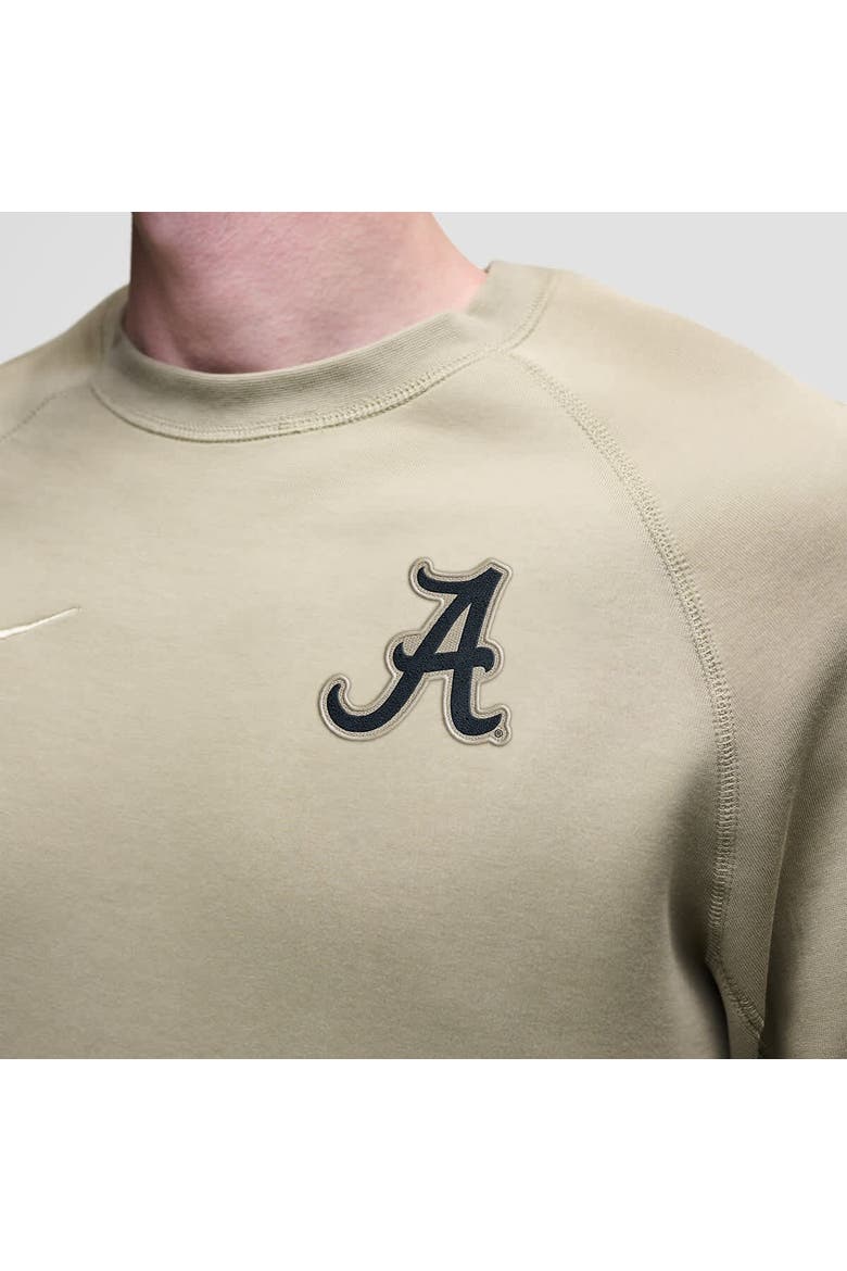 Men's Nike Olive Alabama Crimson Tide Tech Fleece Raglan Sweatshirt, Alternate, color, Olive