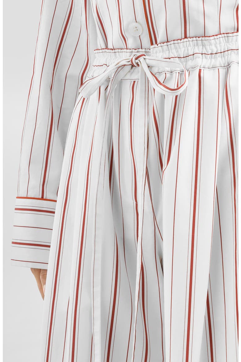 Striped Poplin Wide Leg Pants, Alternate, color, S8053 STRIPED - WHITE/ RED