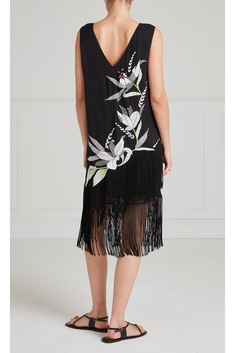 Madeline Mini Dress, Alternate, color, Black