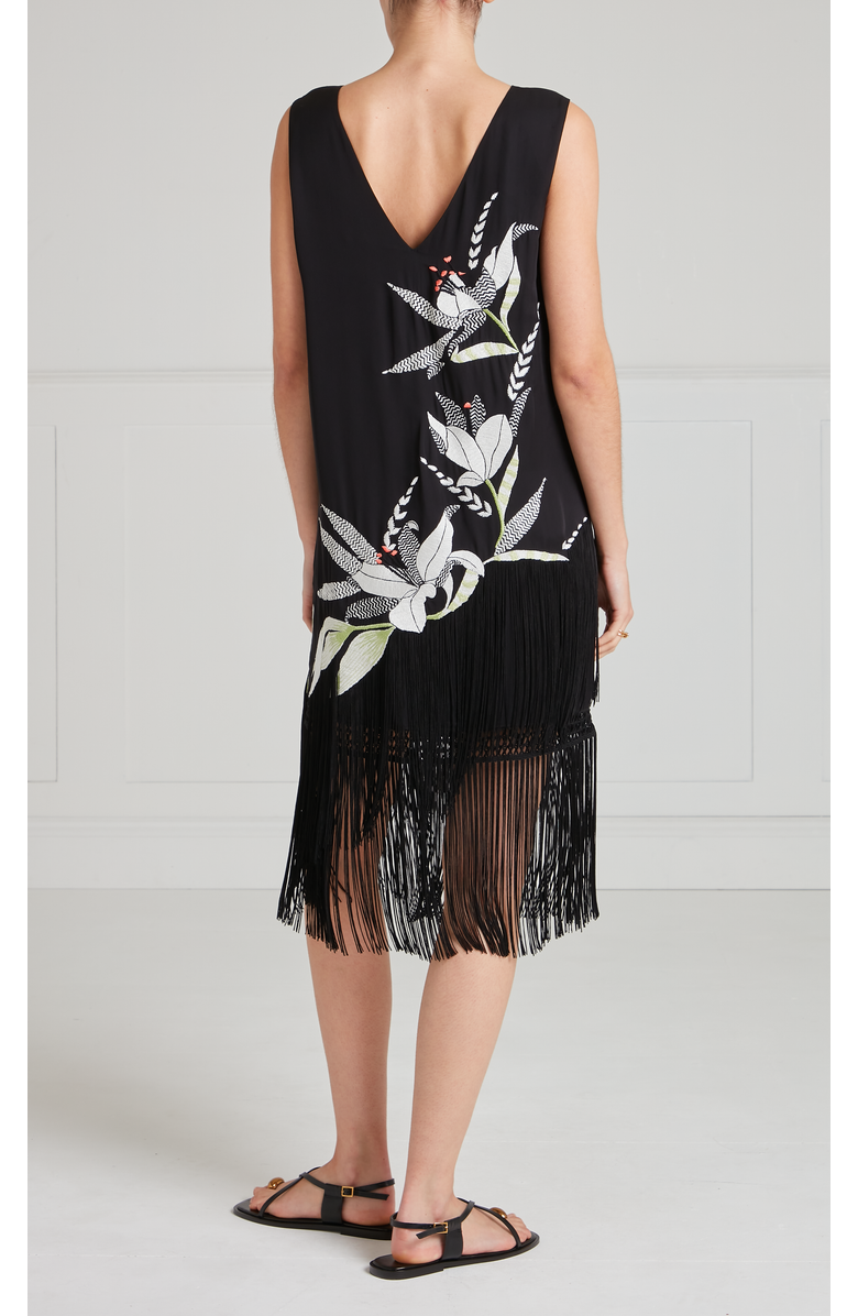 Temperley London Madeline Mini Dress, Alternate, color, Black