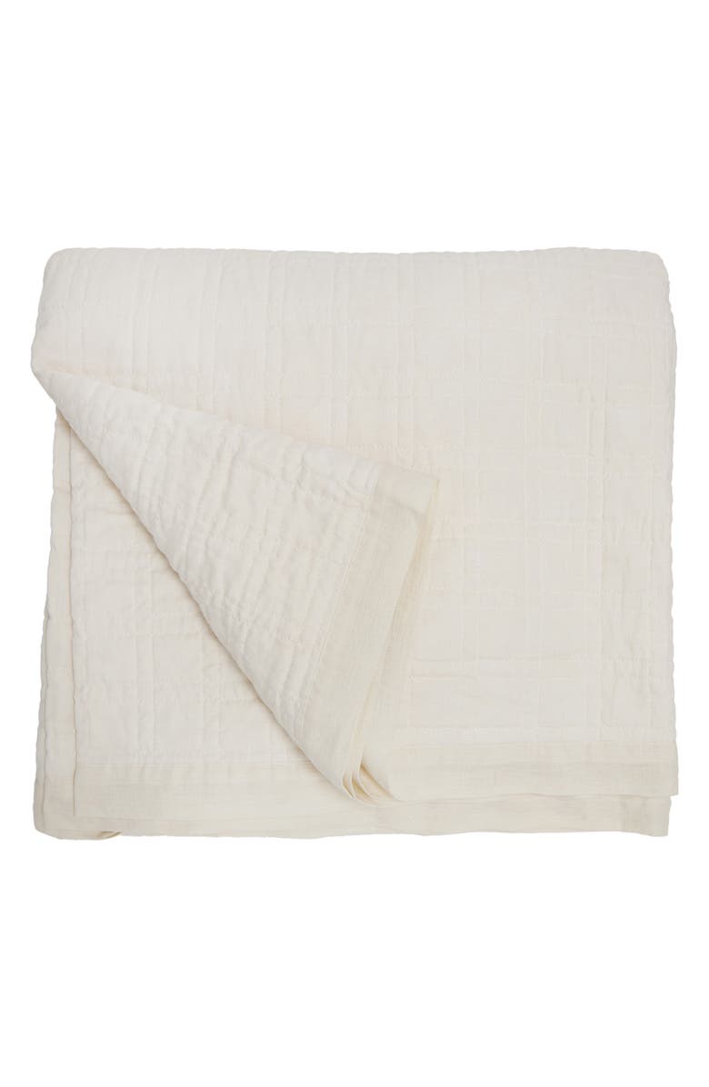 Pom Pom at Home Owen Quilted Coverlet, Main, color, Cream