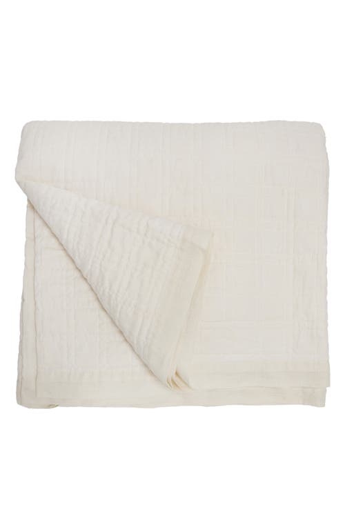 Pom Pom At Home Owen Quilted Coverlet In Cream