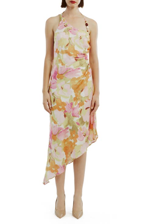 Andy Floral Asymmetric Dress