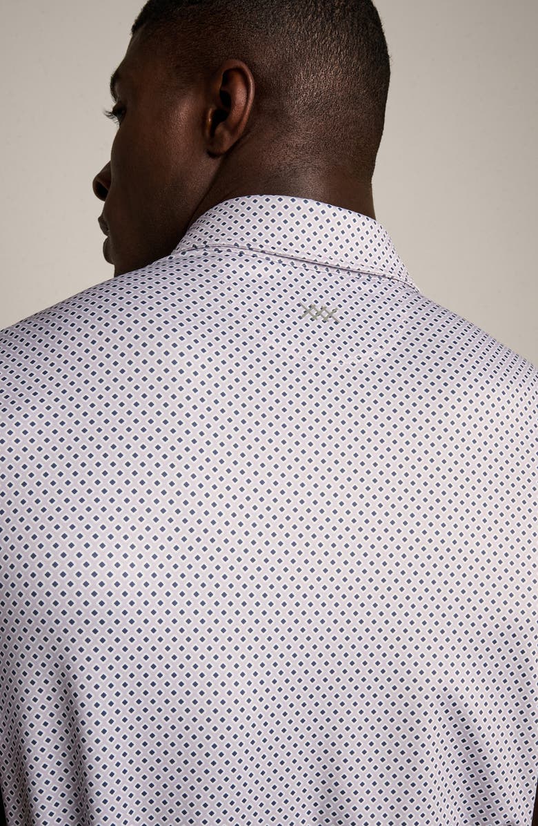 Rhone Drive Time Performance Polo, Alternate, color, Lilac Rain Geo