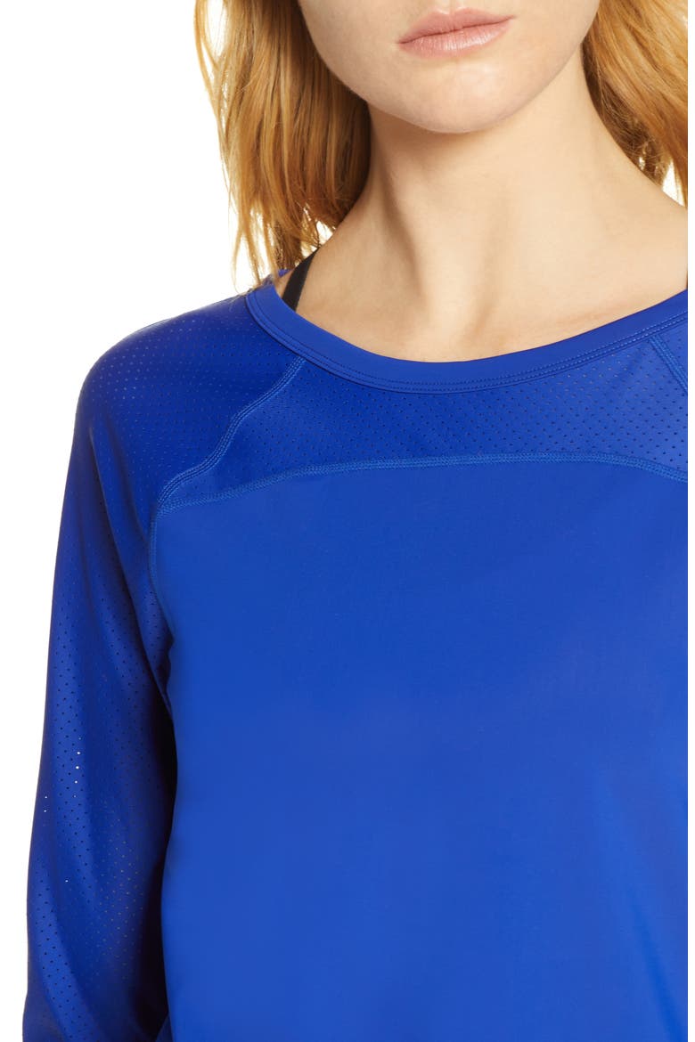 Hi Energy Long Sleeve Active Tee, Alternate, color, BLUE CLEMATIS