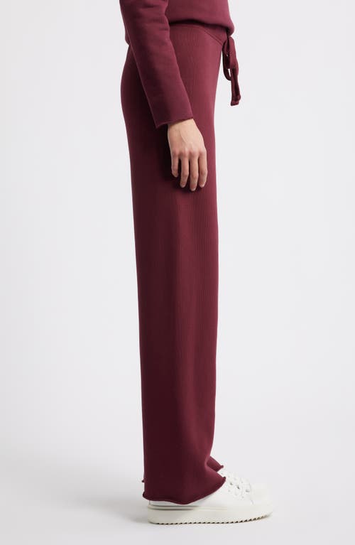 Frank & Eileen Catherine Cotton Sweatpants In Burgundy