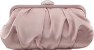 Nina Concord Pleated Satin Frame Clutch