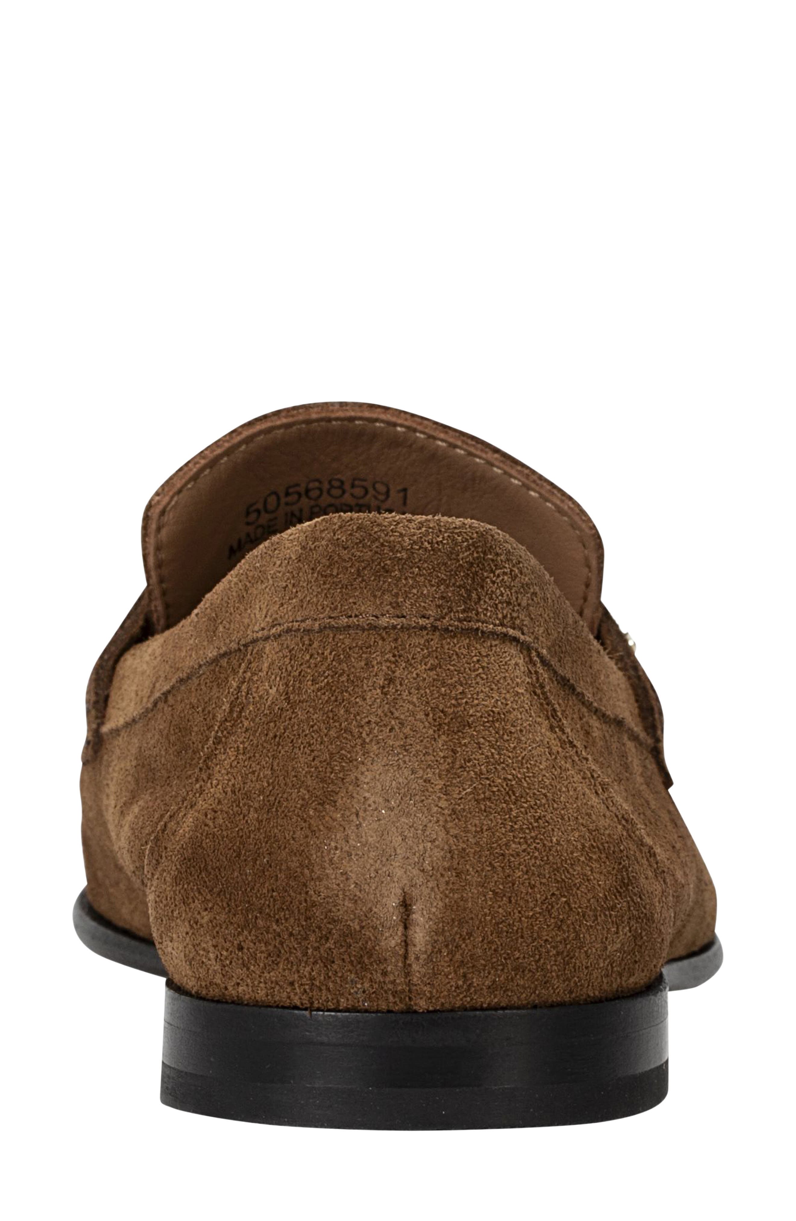 Jadey Suede Penny Loafer, Alternate, color, MEDIUM BROWN