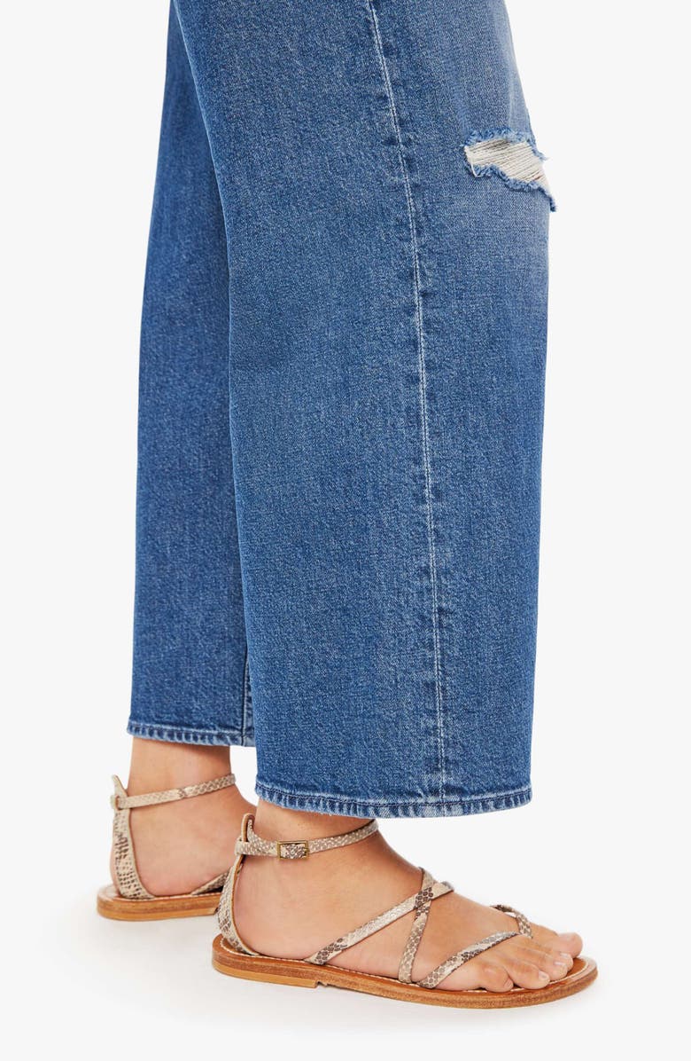 MOTHER The Down Low Spinner Hover Ripped Ankle Jeans, Alternate, color, 