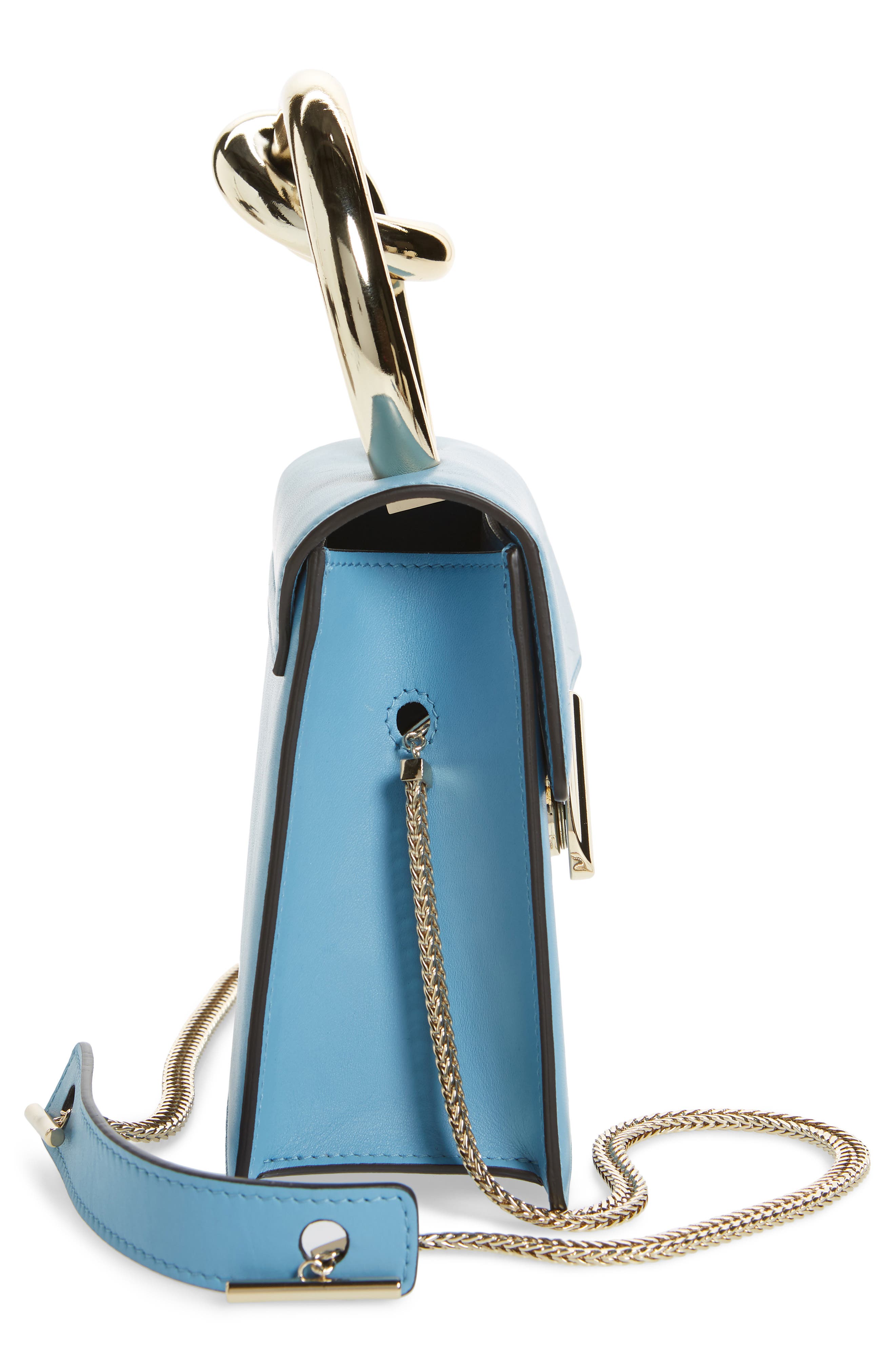 Benedetta Bruzziches Small Brigitta Santorini Calfskin Leather Top Handle Satchel, Alternate, color, 