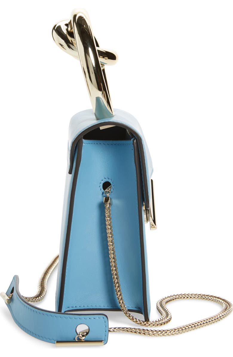 Benedetta Bruzziches Small Brigitta Santorini Calfskin Leather Top Handle Satchel, Alternate, color,