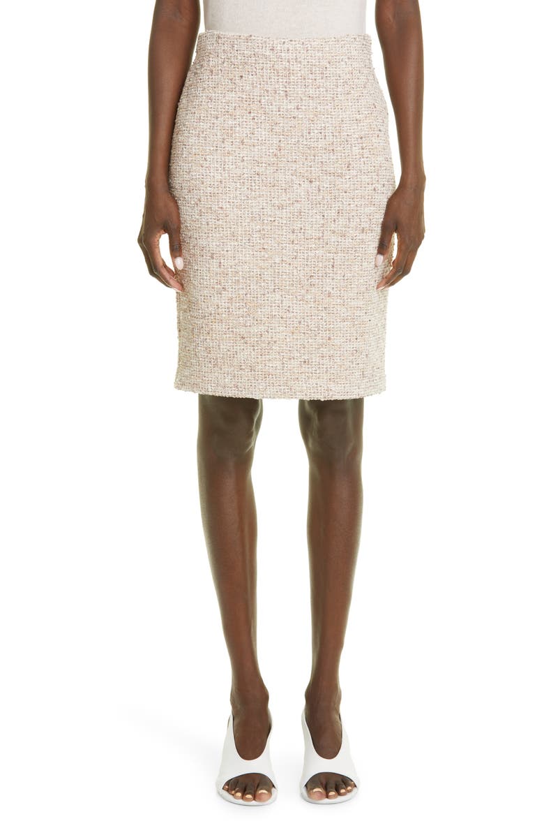 ST. JOHN Bouclé Knit Skirt, Main, color,