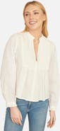 Yumi Pleated Cotton Bib Shirt