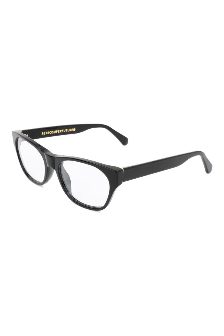 56mm Square Optical Glasses, Alternate, color, BLACK