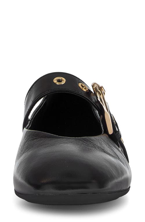 Gabor Buckle Mary Jane Flat In Black