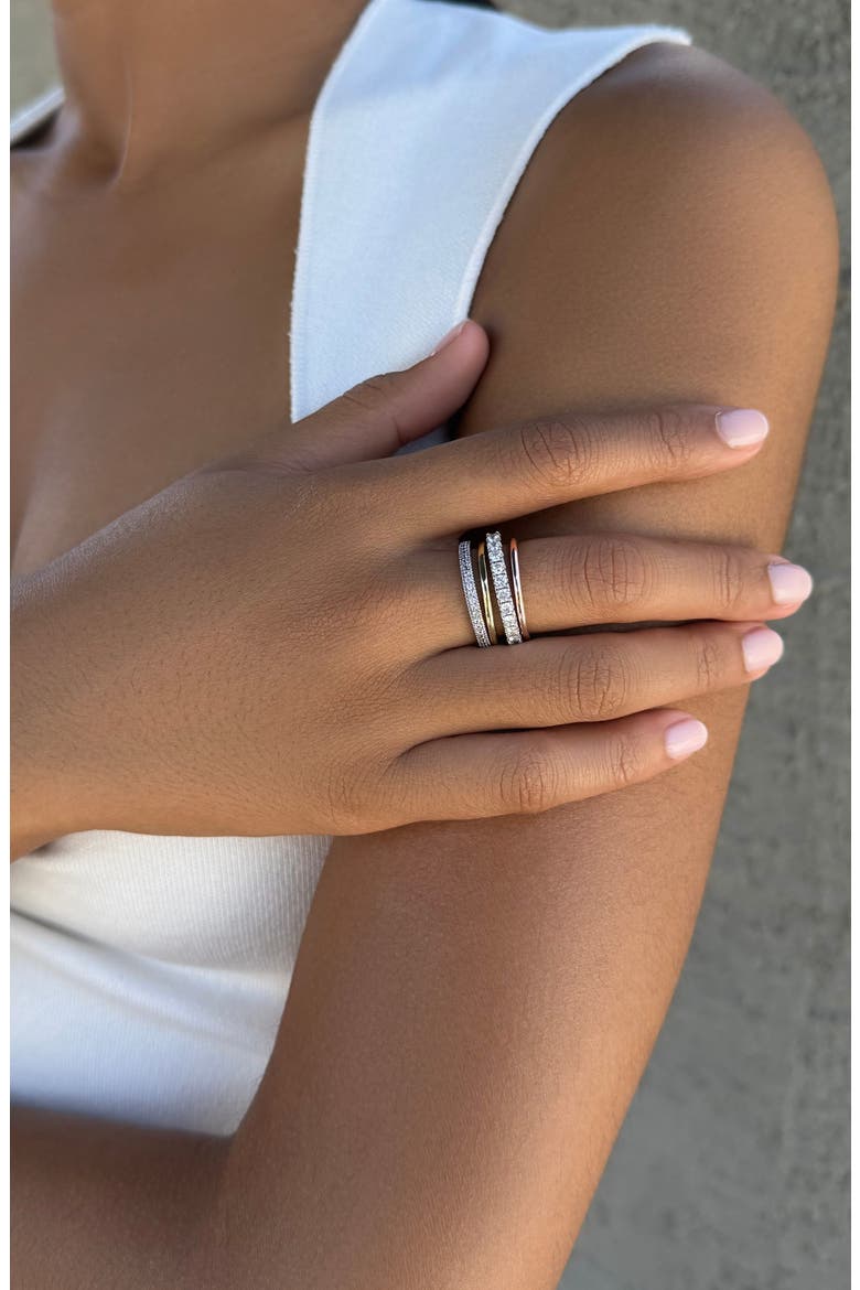 Tri-Tone Band Ring, Alternate, color, GOLD