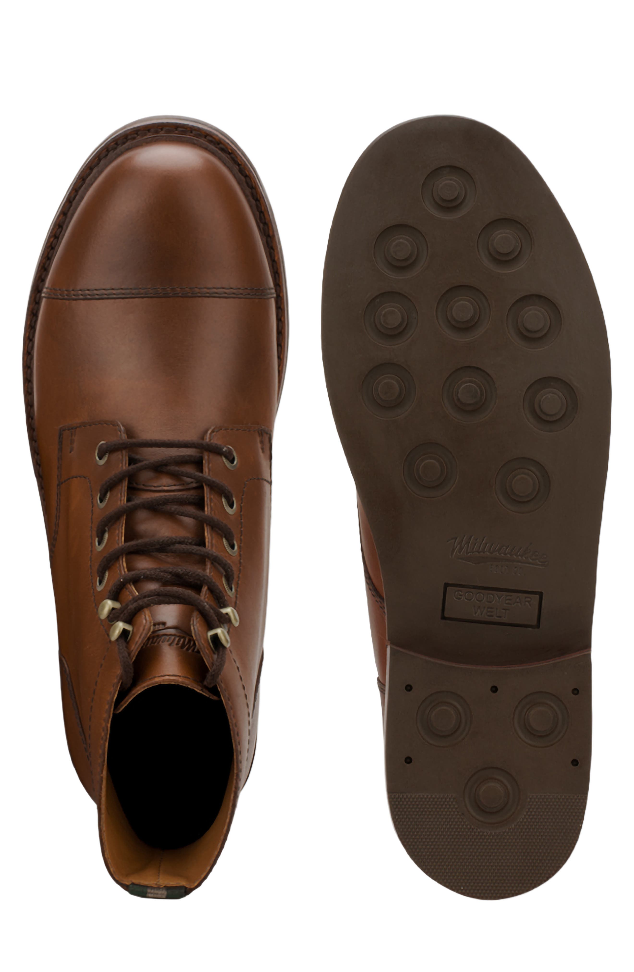 Milwaukee Boot Company Pfister Cap Toe Boot, Alternate, color, 