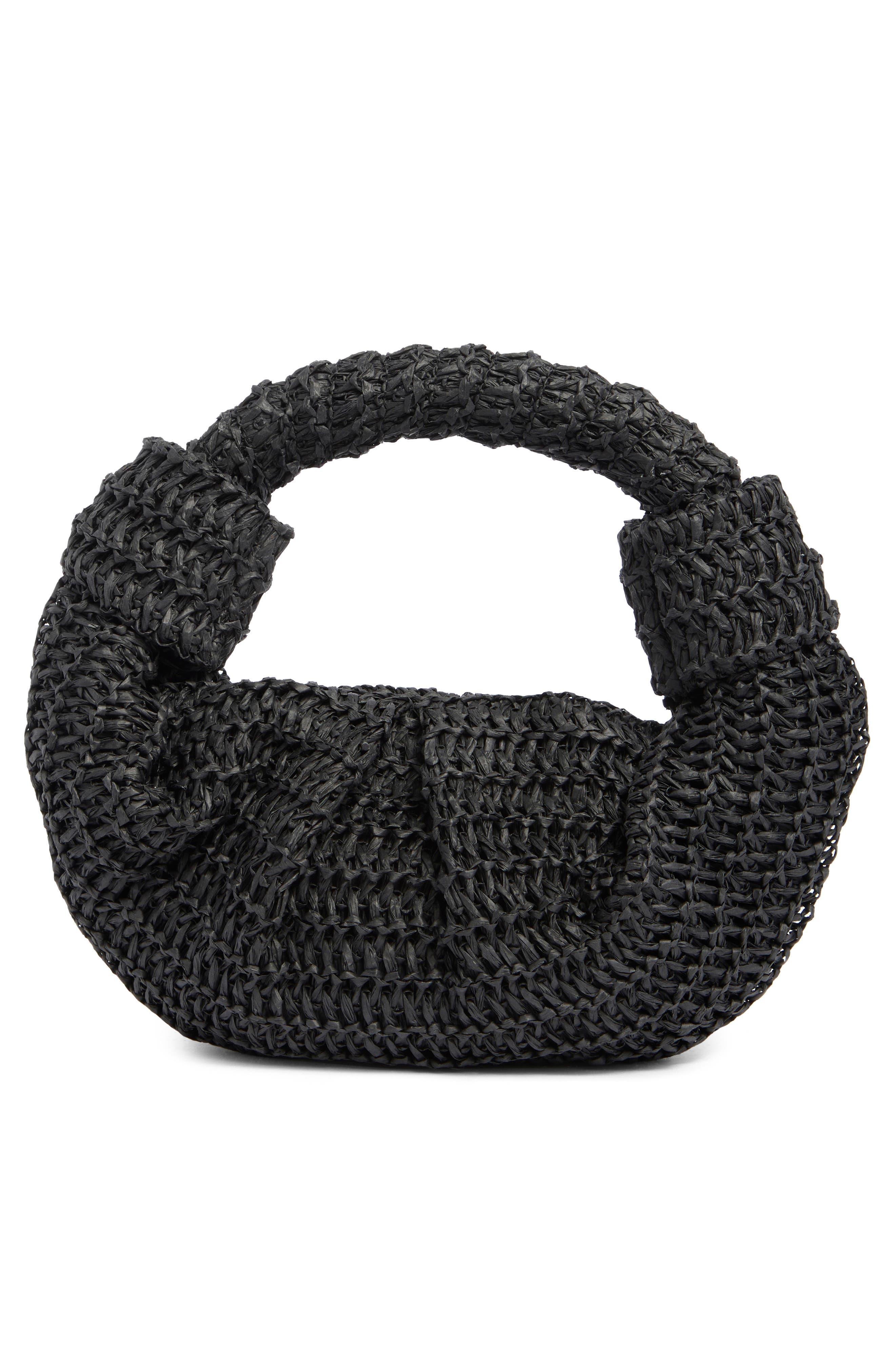 BCBG Woven Croissiant Clutch, Alternate, color, 