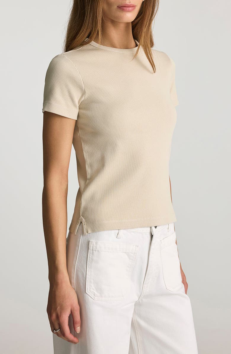 Mavi Jeans Stretch Cotton Rib T-Shirt, Alternate, color, 