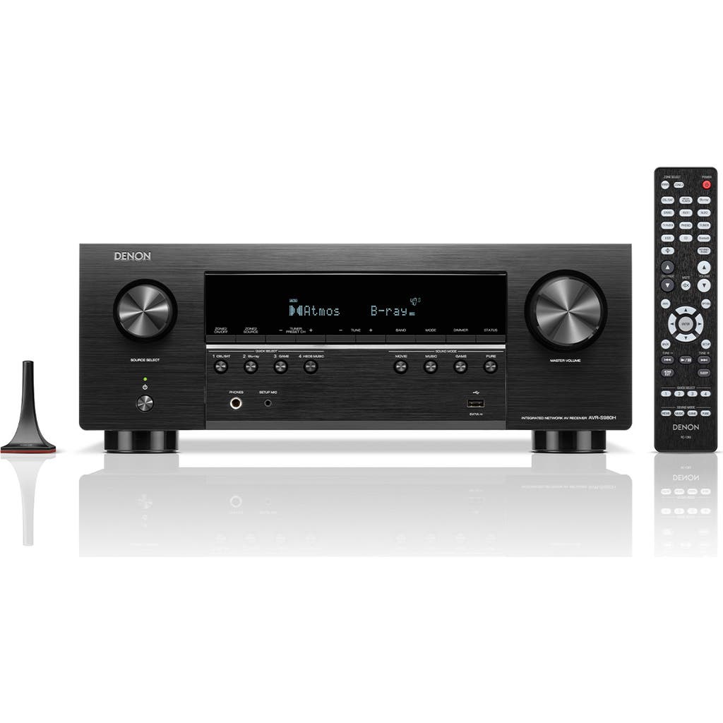 Denon AVR-S980H 7.2 Channel 8K Home Theater Receiver with Dolby Atmos & HEOS Built-In in Black at Nordstrom