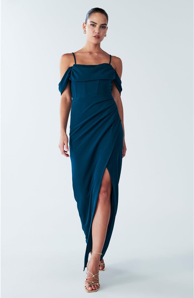 BWLDR Amaliah Dress, Alternate, color, Emerald